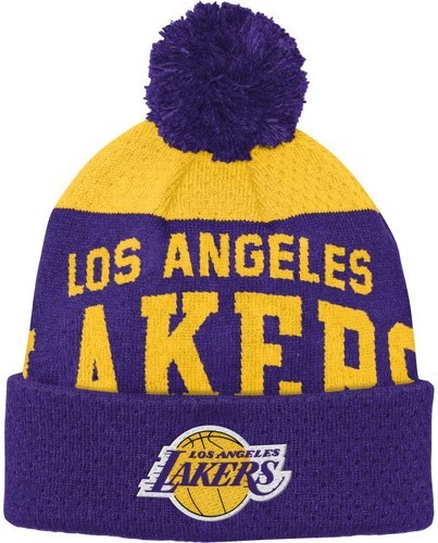 Outerstuff-Bonnet NBA Los Angeles Lakers Outerstuff Collegiate Arch Knit Violet pour enfant-0