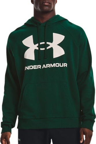 UNDER ARMOUR-Sweat à capuche Under Armour Rival Fleece Big Logo vert foncé-0