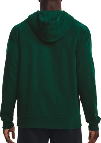 UNDER ARMOUR-Sweat à capuche Under Armour Rival Fleece Big Logo vert foncé-1