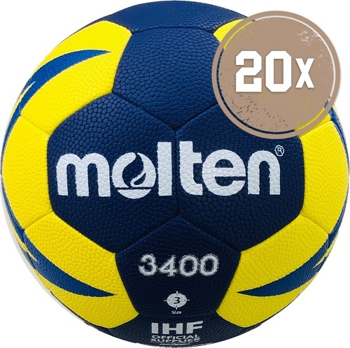 MOLTEN-20er Ballset H3X3400-NB HANDBALL-image-1