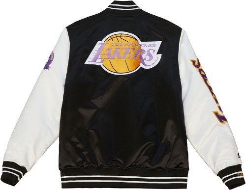 Mitchell & Ness-M&N Varsity Satin VEste - NBA Los Angeles Lakers-1