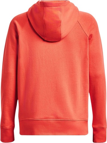 UNDER ARMOUR-Sweat à capuche Under Armour femme Rival Fleece HB rouge-3