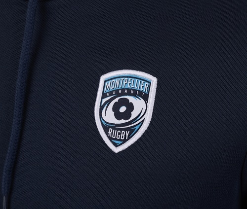 LE COQ SPORTIF-Sweat à capuche Montpellier Herault Rugby Bleu-3