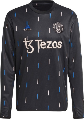 adidas Performance-Maillot Prematch manches longues Manchester United Warm 2022/23-image-1