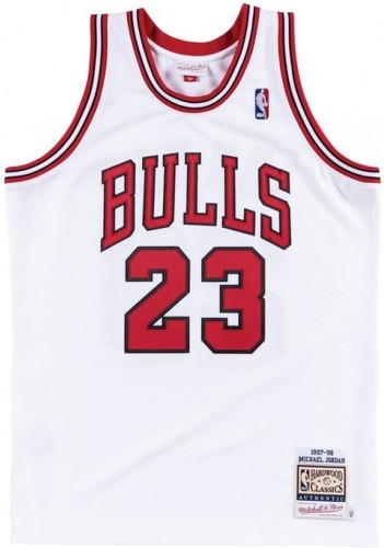 Mitchell & Ness-Maillot NBA Authentique Michael Jordan chicago Bulls 1997-98 Home Mitchell & ness Blanc-image-1