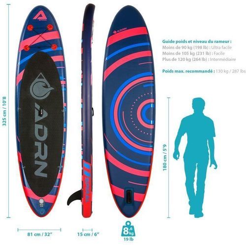 ADRN-Spiral 10'8 32'' 6'' (325X81X15Cm) - Planche de stand up-paddle-1