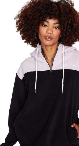VOLCOM-Sweat à capuche Trackshun - BLACK COMBO-2
