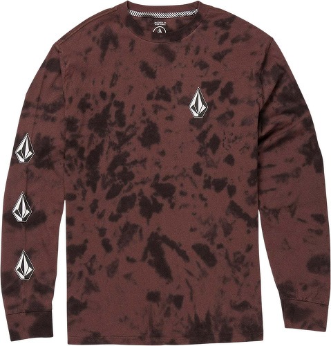 VOLCOM-T-shirt Iconic Stone Dye - MAHOGANY-0
