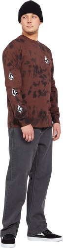 VOLCOM-T-shirt Iconic Stone Dye - MAHOGANY-2
