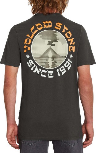 VOLCOM-T-shirt Stone Portal - RINSED BLACK-0