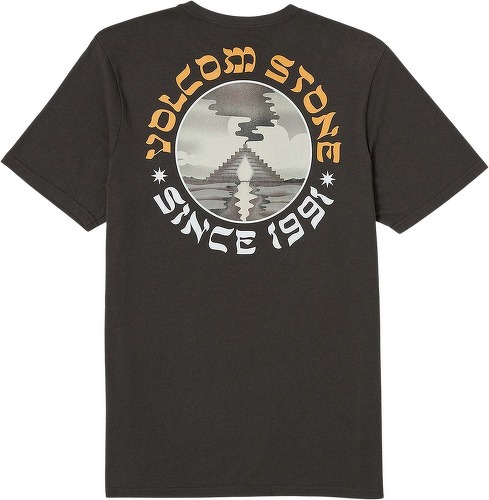 VOLCOM-T-shirt Stone Portal - RINSED BLACK-4