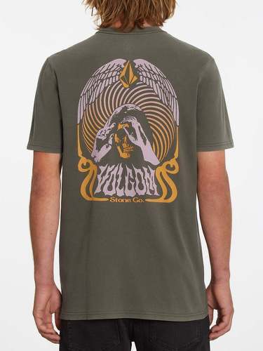 VOLCOM-T-shirt Subterraner - DARK BROWN-0