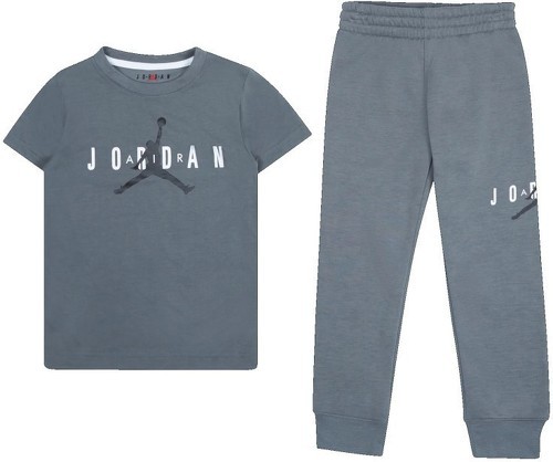 JORDAN-Ensemble Sweat et pantalon Jordan Sustainable Gris pour enfant-1