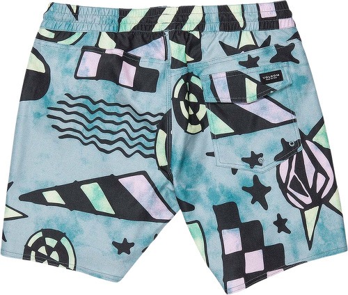 VOLCOM-Boardshort Chlorine Killer Stoney 17" - TEMPLE TEAL-3