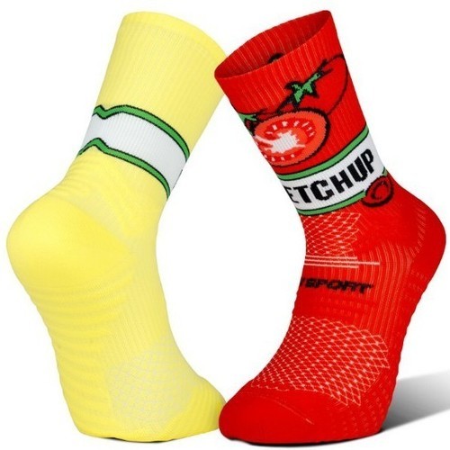 BV SPORT-Bv sport chaussettes trail ultra nutrisocks ketchup mayo chaussettes de trail-image-1