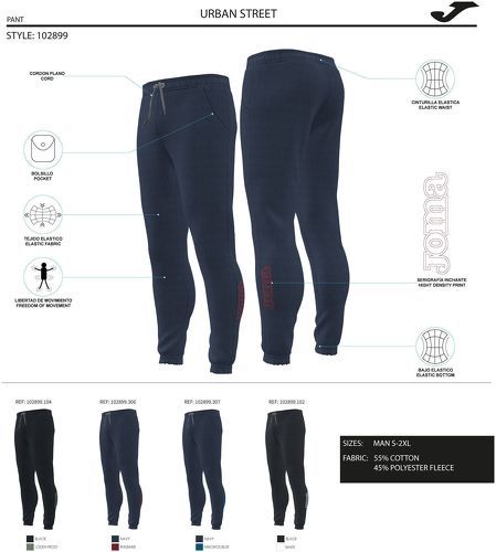 JOMA-Joma Les Pantalons De Survêtement Urban Street-1