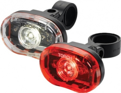 Torch-Torch Light Set-White Bright 0.5W+Tail Bright 0.5W - Eclairage de vélo de ville-0