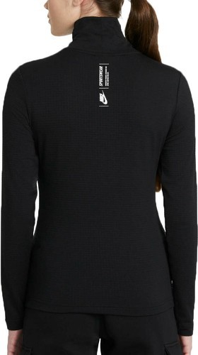 NIKE-Top Noir Femme Nike Mock Uu-1