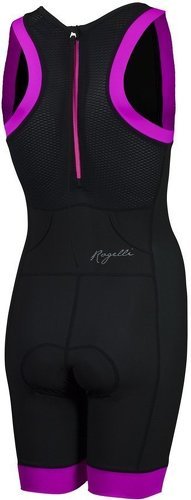 Rogelli-Trifonction Triathlon Manches Courtes Taupo - Femme - Noir/Rose-2