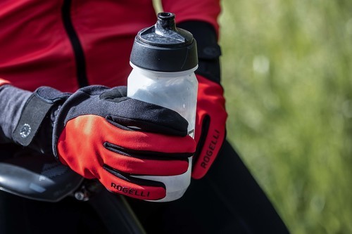 Rogelli-Gants Velo Long De Hiver Core - Homme - Rouge-2