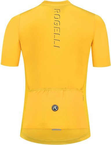 Rogelli-Maillot Manches Courtes Velo Distance - Homme - Jaune-1