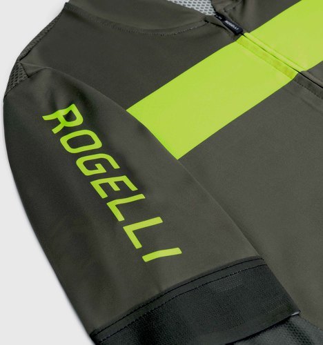 Rogelli-Maillot Manches Courtes Velo Prime - Homme - Vert/Fluor-4