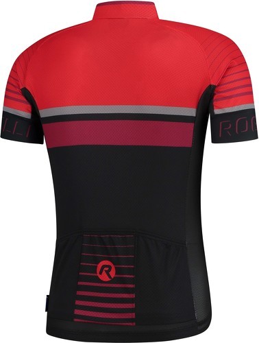 Rogelli-Maillot Manches Courtes Velo Hero - Homme - Noir/Rouge/Bordeaux-1