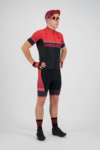 Rogelli-Maillot Manches Courtes Velo Hero - Homme - Noir/Rouge/Bordeaux-2