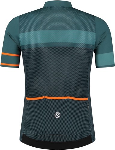Rogelli-Maillot Manches Courtes Velo Block - Homme - Vert/Orange-1