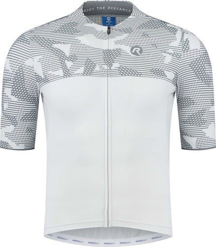 Rogelli-Maillot Manches Courtes Velo Camo - Homme - Blanc/Gris-image-1