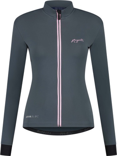 Rogelli-Maillot Manches Longues Velo Distance - Femme - Gris/Rose-image-1