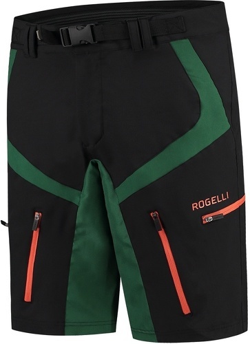 Rogelli-Short Velo VTT Adventure 2.0 - Homme - Noir/Gris/Orange-1