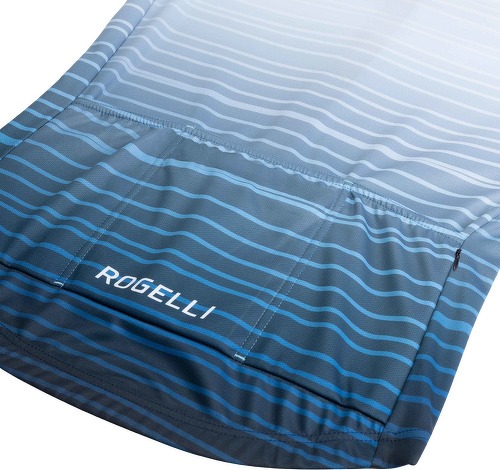 Rogelli-Maillot Manches Courtes Velo Surf - Homme - Bleu/Blanc-4