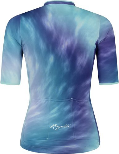 Rogelli-Maillot Manches Courtes Velo Tie Dye - Femme - Bleu-1