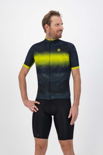 Rogelli-Maillot Manches Courtes Velo Tie Dye - Homme - Vert/Fluor-2