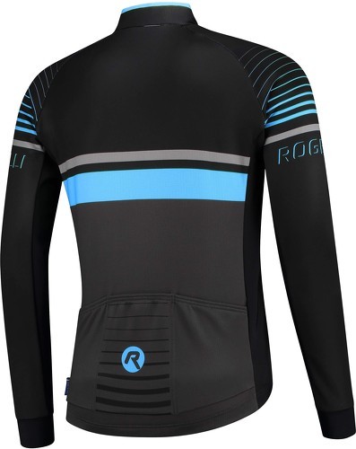 Rogelli-Maillot Manches Longues Velo Hero - Homme - Gris/Noir/Bleu-1