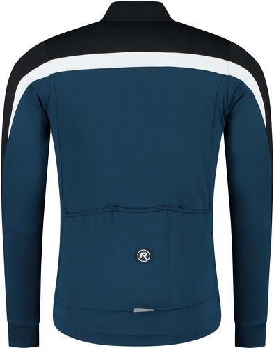 Rogelli-Maillot Manches Longues Velo Course Kids - Enfant - Noir/Bleu/Blanc-1