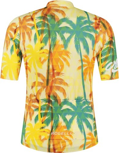 Rogelli-Maillot Manches Courtes Velo Hawaii - Homme - Jaune-1