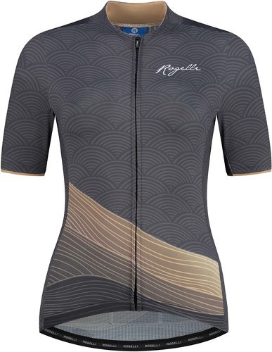 Rogelli-Maillot Manches Courtes Velo Peace - Femme - Gris/Or-1