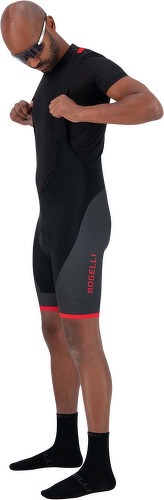 Rogelli-Cuissard Velo Avec Bretelless Fuse - Homme - Noir/Rouge-2