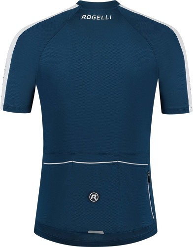 Rogelli-Maillot Manches Courtes Velo Explore - Homme - Bleu/Blanc-1