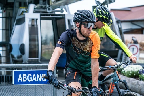 Rogelli-Short Velo VTT Adventure 2.0 - Homme - Noir/Gris/Orange-3