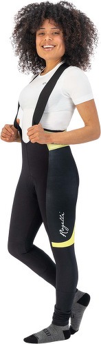 Rogelli-Cuissard Long Velo Avec Bretelless Avec Peau Select II - Femme - Jaune/Noir-2