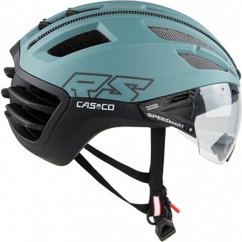 CASCO-CASCO SPEEDairo2 RS GRAVEL GREEN 2 MATT - avec visière VAUTRON incluse-0