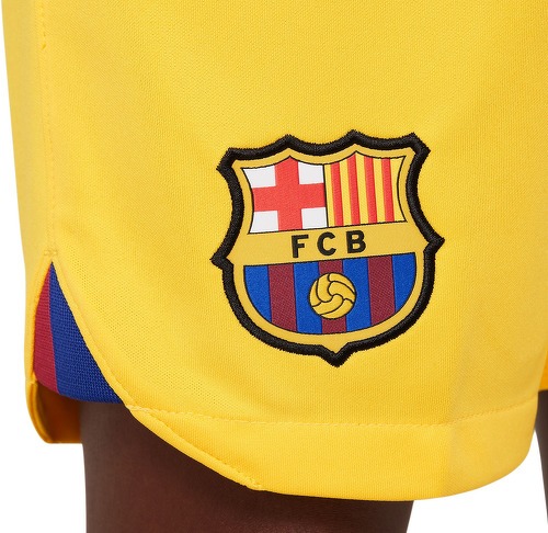 NIKE-Short Barça 4th 2023 Jaune Junior-3