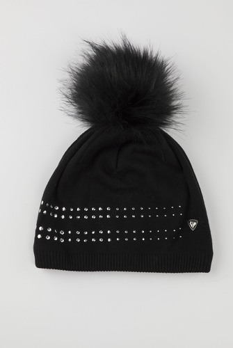 Bonnet PSG Core Logo pompon - Noir - Enfant