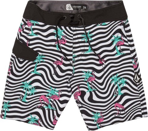 VOLCOM-Boardshort Flamingbros Mod 16" - WHITE - (ENFANT)-1