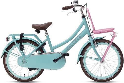 Valetta-Vélo Enfant Valetta Cargo - Filles - 20 pouces - Turquoise / Rose-image-1