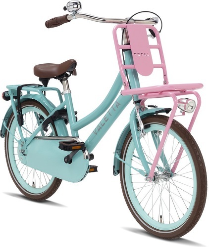 Valetta-Vélo Enfant Valetta Cargo - Filles - 20 pouces - Turquoise / Rose-1