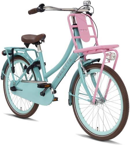Valetta-Vélo Enfant Valetta Cargo N3 - Filles - 22 pouces - Turquoise / Rose-1